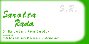 sarolta rada business card